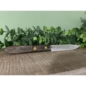 Vintage Wooden Kitchen Knife Small